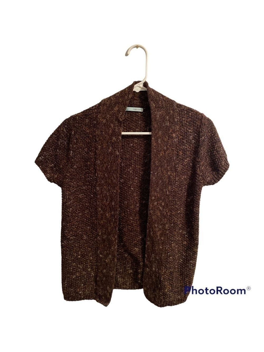 Maurice’s Brown Lightweight Knit Sweater Jacket, Womens Large